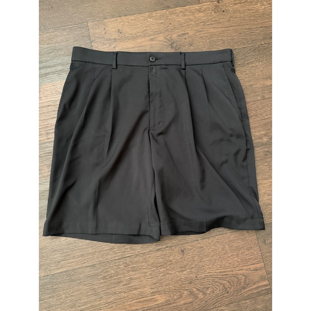 Pro Tour Mens Golf Shorts Black Pleated Performance Stretch Size 34